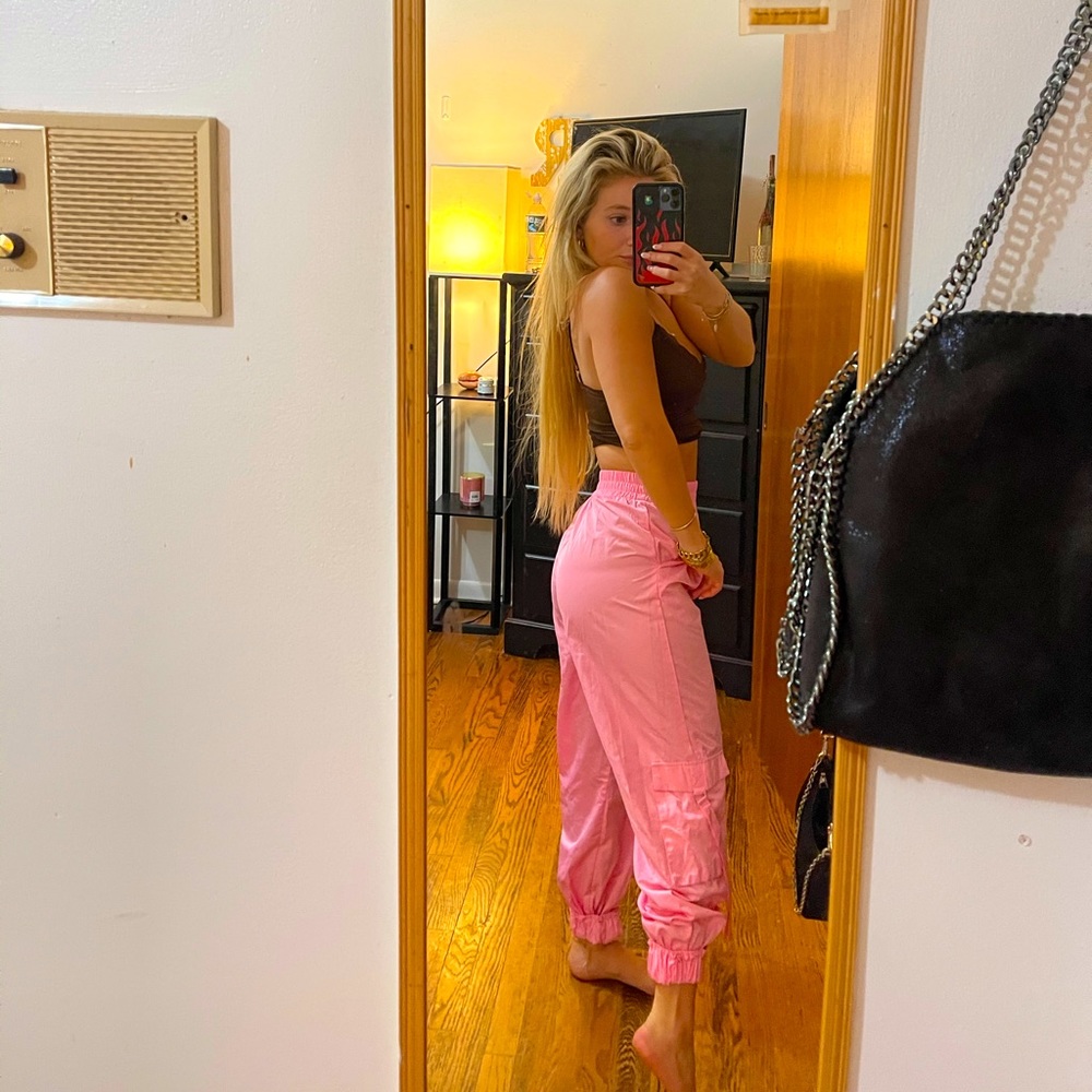 Tiger Mist Pink jogger/ track pants. Super cool & comfy
